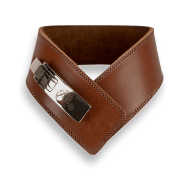 Aesthreadics Custom Engraved Brown Lever Weight Belt BuiltAthletics